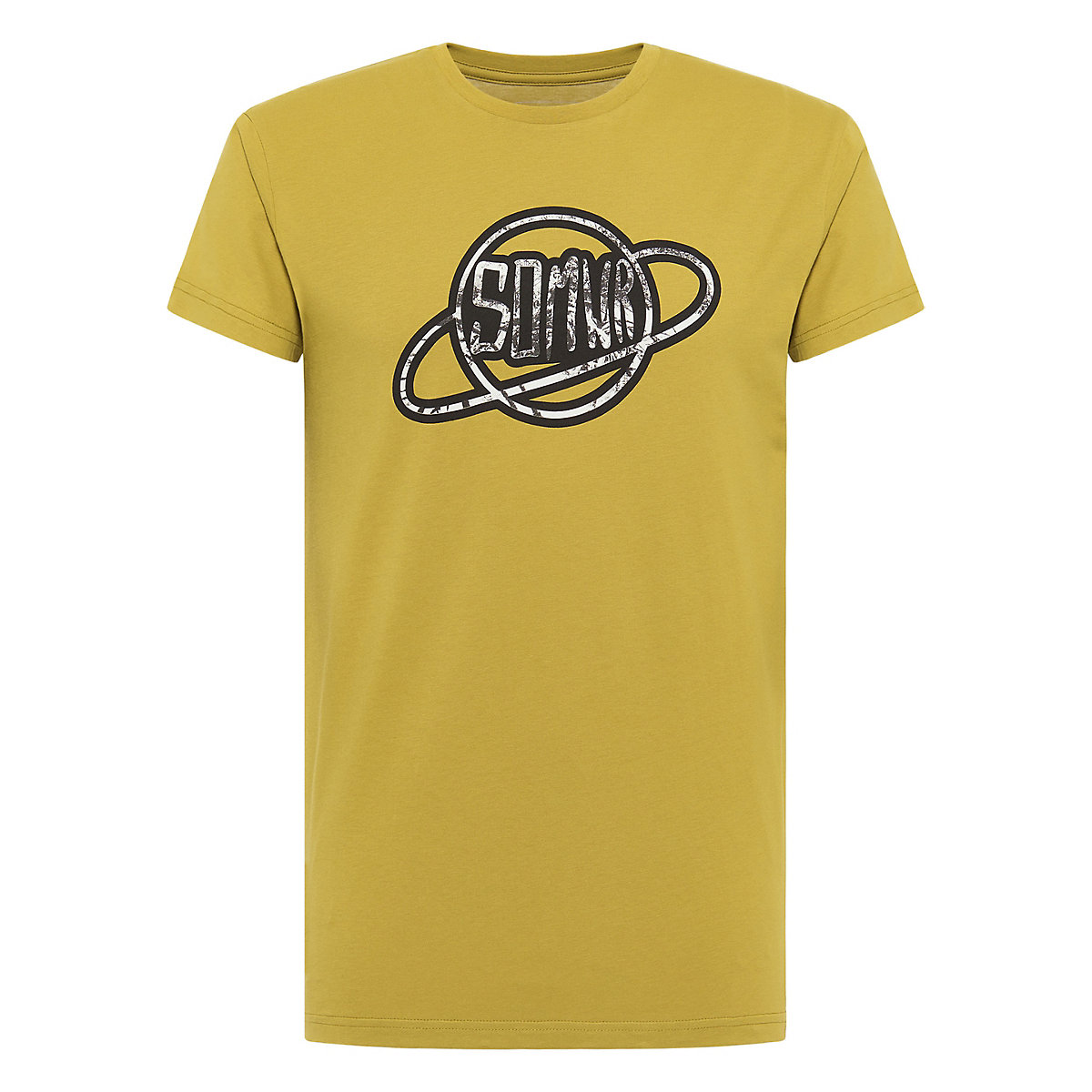 SOMWR Grainy Planet Logo T-Shirt T-Shirts grün/gelb