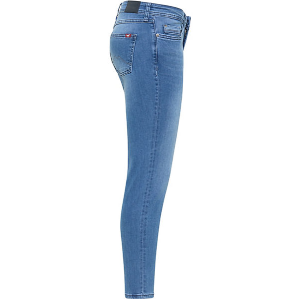 Bekleidung Slim Jeans MUSTANG Hose Jasmin Jeggings 7/8 Jeanshosen blau