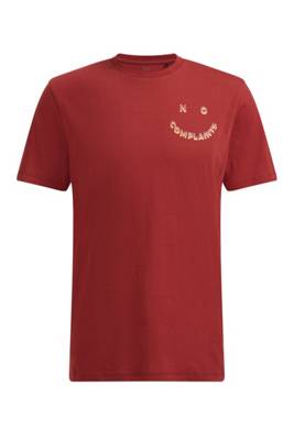 WE Fashion Herren-T-Shirt mit Aufdruck T-Shirts rot
