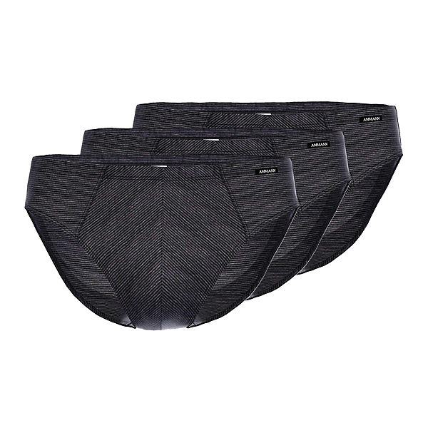 Bekleidung Slips, Panties & Strings AMMANN Mini-Slip / Unterhose 3er Pack Jeans Single Slips grau