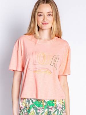 P.J.Salvage® T-Shirt Cozy Casual T-Shirts rot