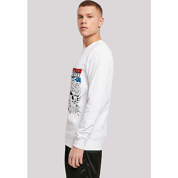 Bekleidung Sweatshirts F4NT4STIC Sweatshirt DC Comics Justice League Superhelden Mono Action Pose Sweatshirts weiß Bekleidung Sweatshirts F4NT4STIC Sweatshirt DC Comics Justice League Superhelden Mono Action Pose Sweatshirts weiß