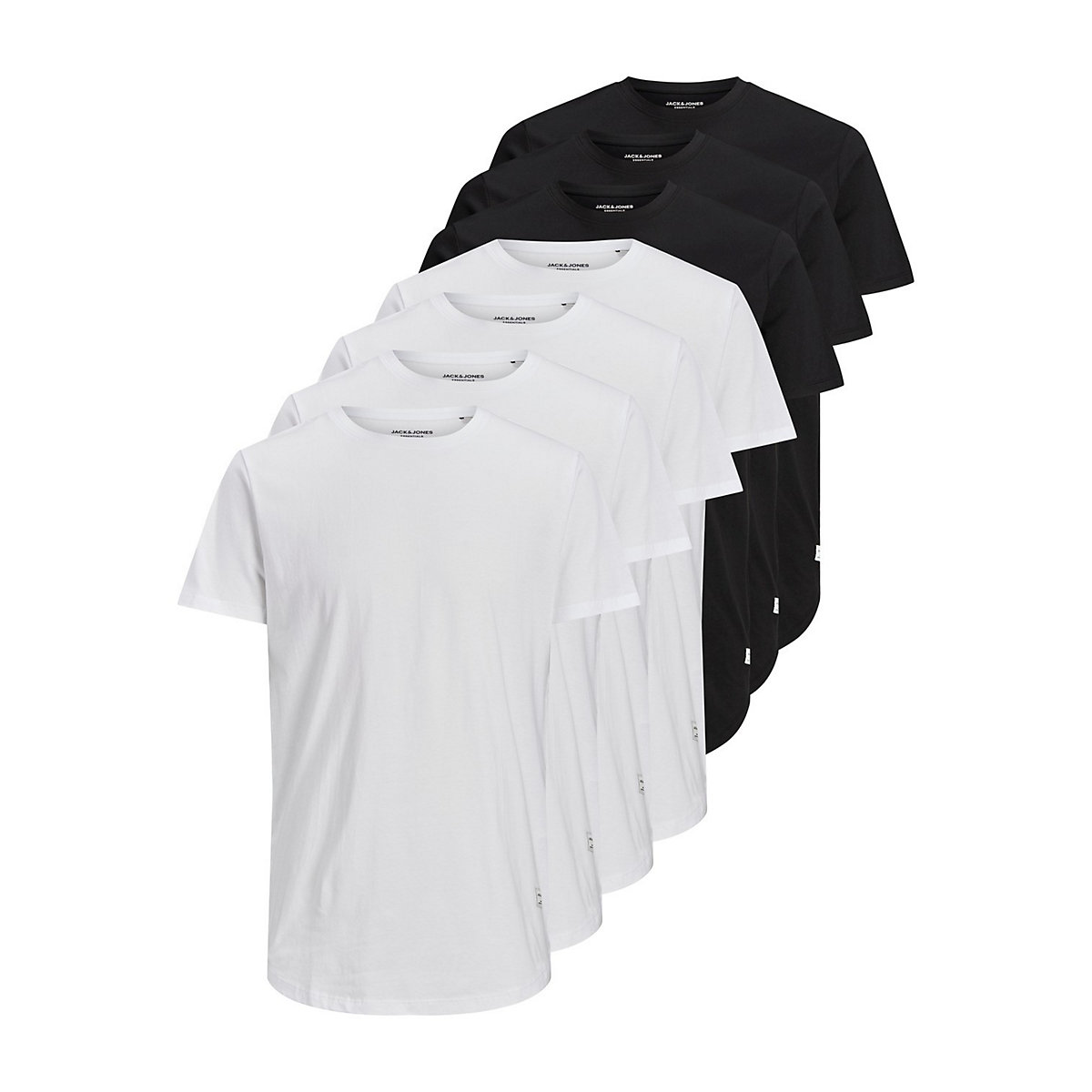 JACK & JONES Noa 12195439 7er-Pack Kurzarmshirt mit Rundhals T-Shirts mehrfarbig