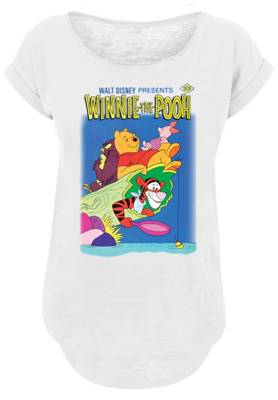 F4NT4STIC Long Cut T-Shirt 'Disney Winnie Puuh Poster' T-Shirts weiß