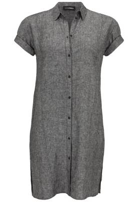 Doris Streich Kleid mit Knopfleiste Sommerkleider anthrazit