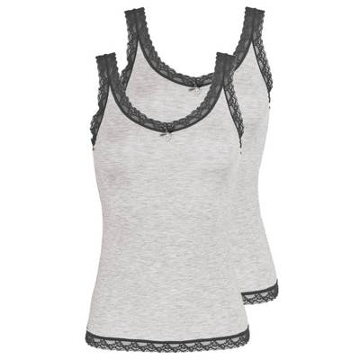 Nina von C. Shirt 2er Pack Kim Unterhemden grau