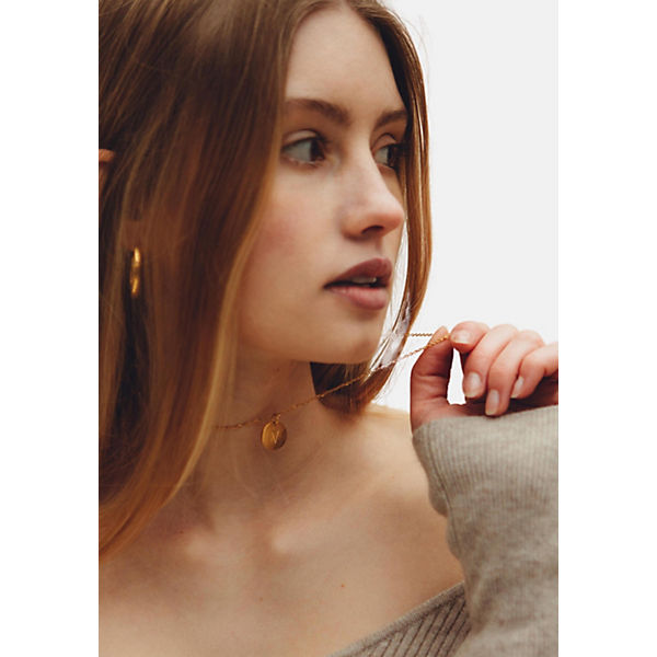 Accessoires Halsketten GOOD.designs Kette mit Anhänger Buchstabenkette V Halsketten gold Accessoires Halsketten GOOD.designs Kette mit Anhänger Buchstabenkette V Halsketten gold
