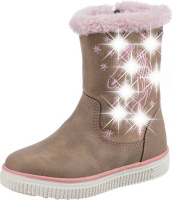 TOM TAILOR Winterstiefel Blinkies für Mädchen hellbraun