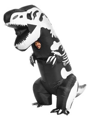 MORPHSUITS™ Riesen Dinoskelett schwarz