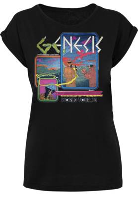F4NT4STIC Extended Shoulder T-Shirt 'Genesis World Tour 78' T-Shirts schwarz
