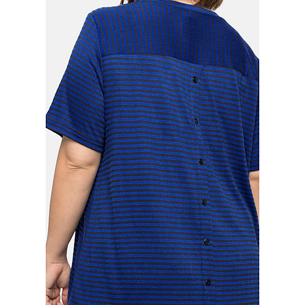 Bekleidung Shirts & Tops sheego Ringelshirt T-Shirts dunkelblau
