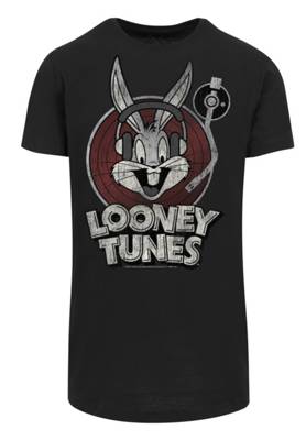 F4NT4STIC Long Cut T-Shirt 'Looney Tunes Bugs Bunny' T-Shirts schwarz