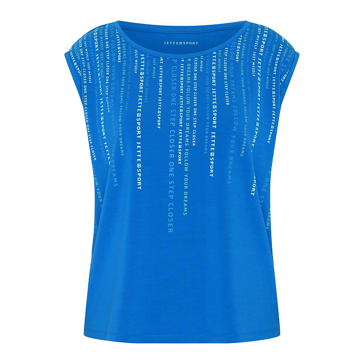 JETTE SPORT T-Shirt aus weichem Viskose-Elasthanmix T-Shirts blau