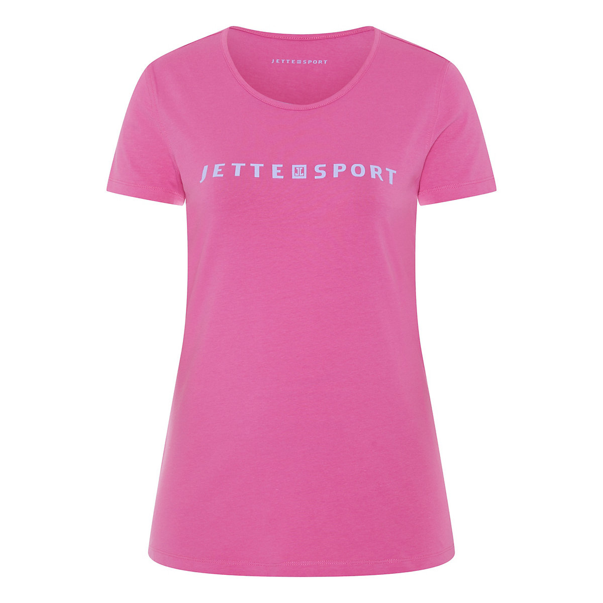 JETTE SPORT T-Shirt Damen aus elastischem Baumwollmix T-Shirts pink