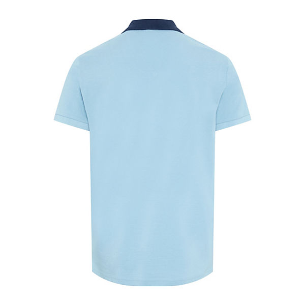 Bekleidung Poloshirts Oklahoma Premium Denim Oklahoma Poloshirt Normale Passform Poloshirts blau