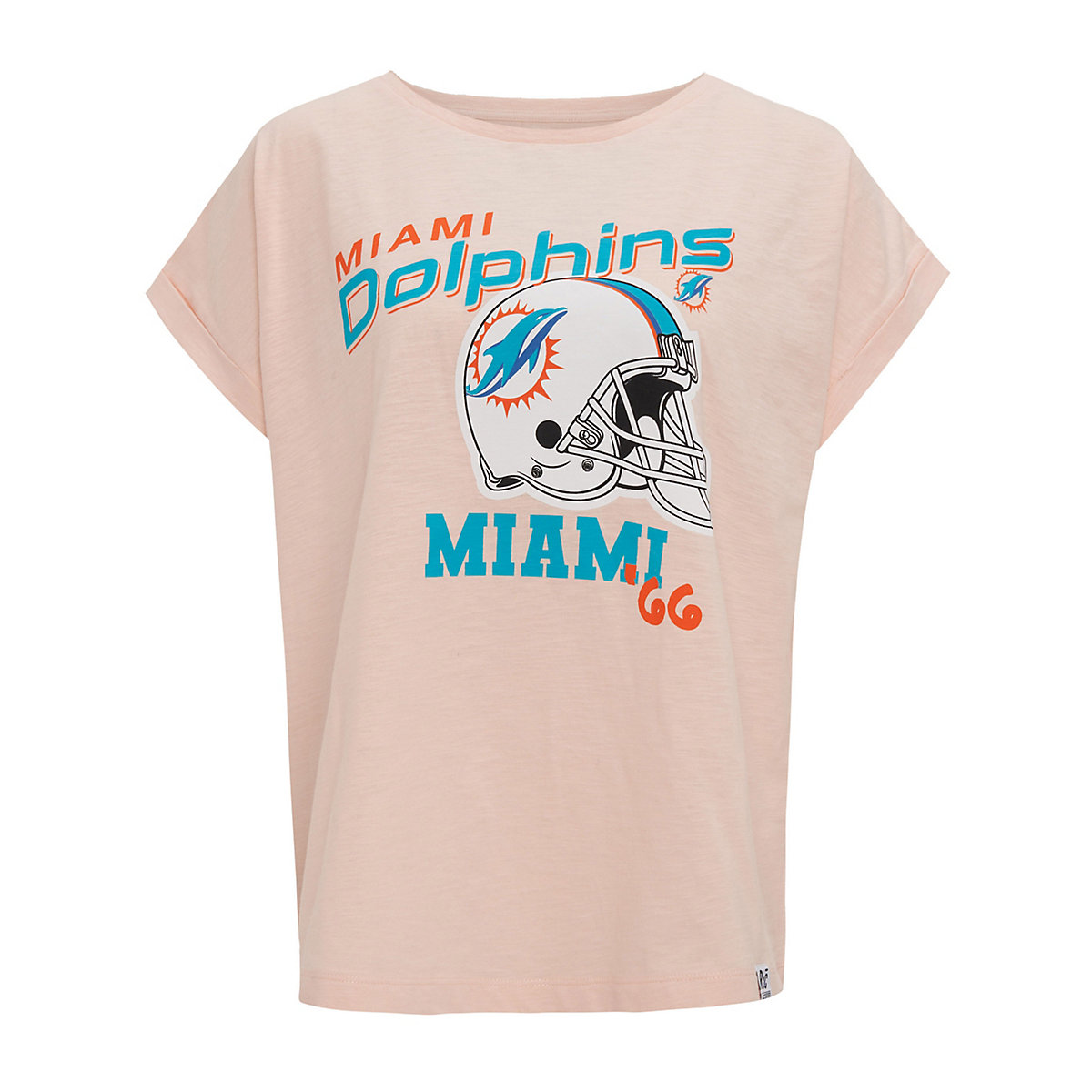RE:COVERED™ Recovered T-Shirt Miami Dolphins T-Shirts AdultW pink