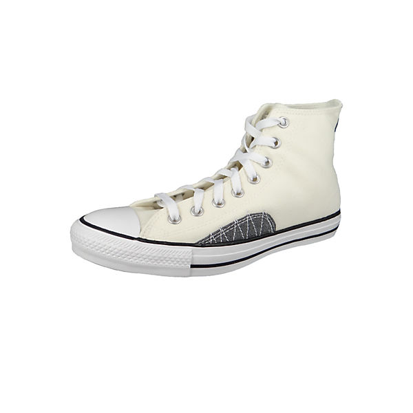 Schuhe Sneakers Low CONVERSE Herren High Sneaker Chuck Taylor All Star Stitched Recycled Canvas High Top 172822C Creme Egret Whi