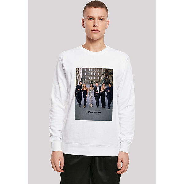 Bekleidung Sweatshirts F4NT4STIC FRIENDS TV Serie Champagne And Flowers Sweatshirts weiß