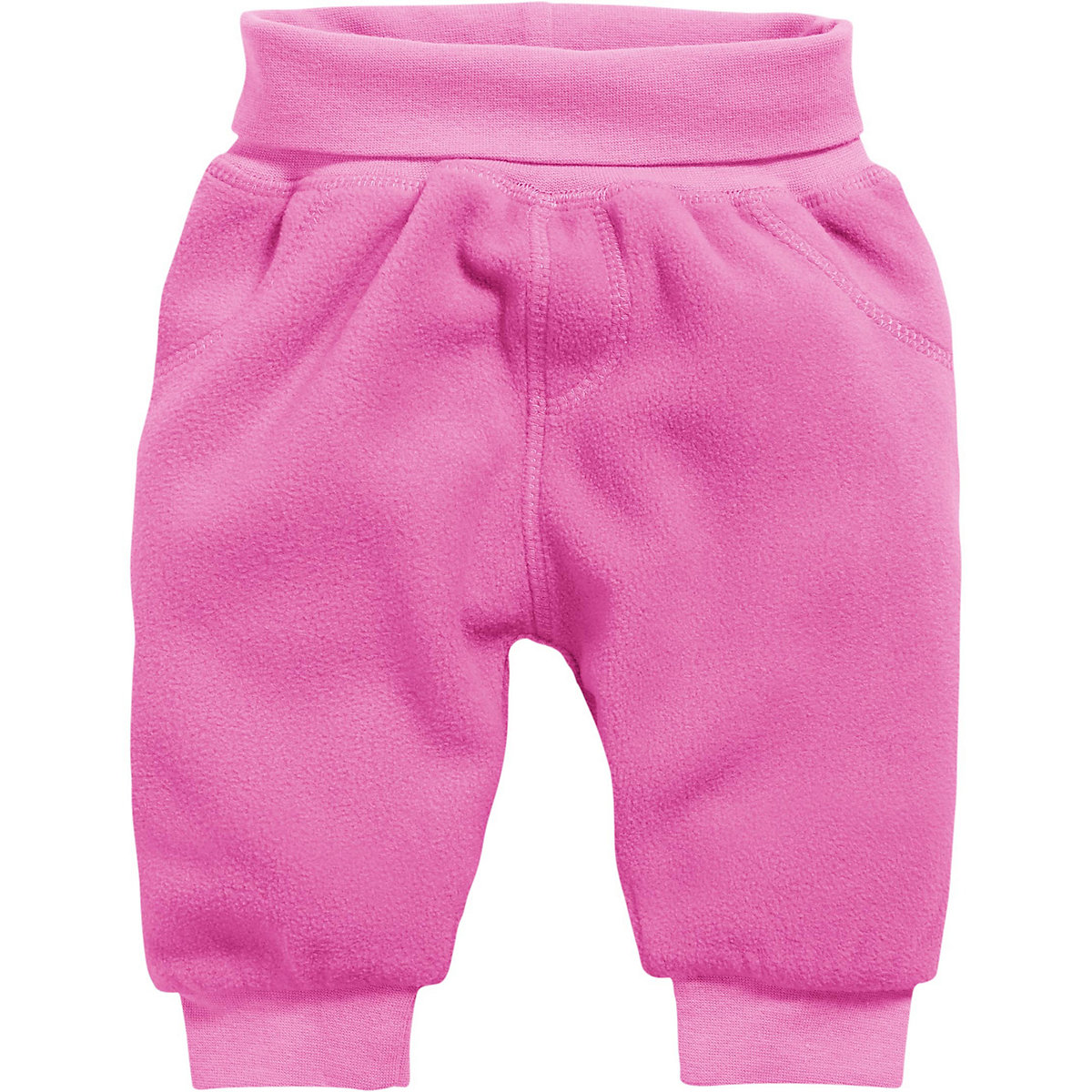 Schnitzler Baby Pumphose Fleece mit Strickbund Jogginghosen für Mädchen pink