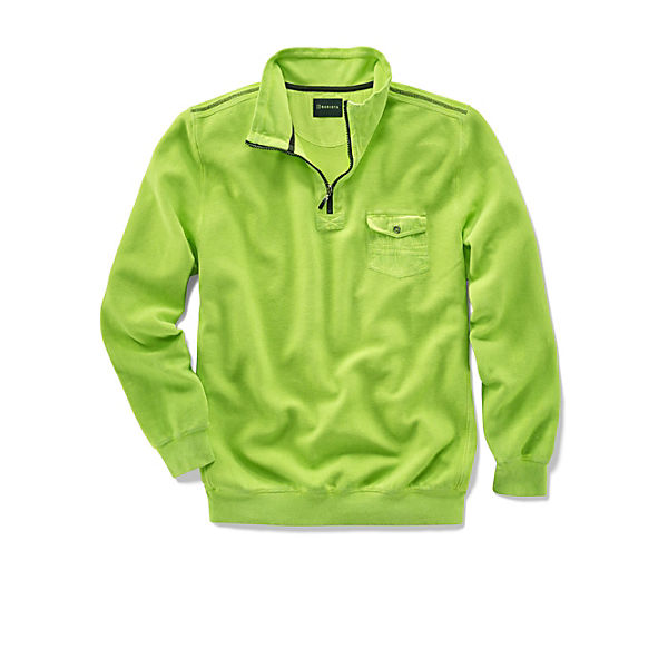 Bekleidung Sweatshirts BABISTA Sweatshirt in modischer Used-Optik grün