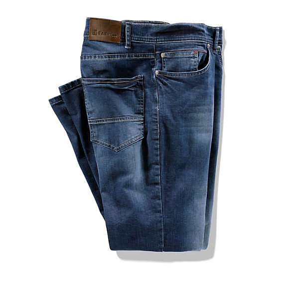 Bekleidung Straight Jeans BABISTA Jeans in moderner Used-Optik dunkelblau