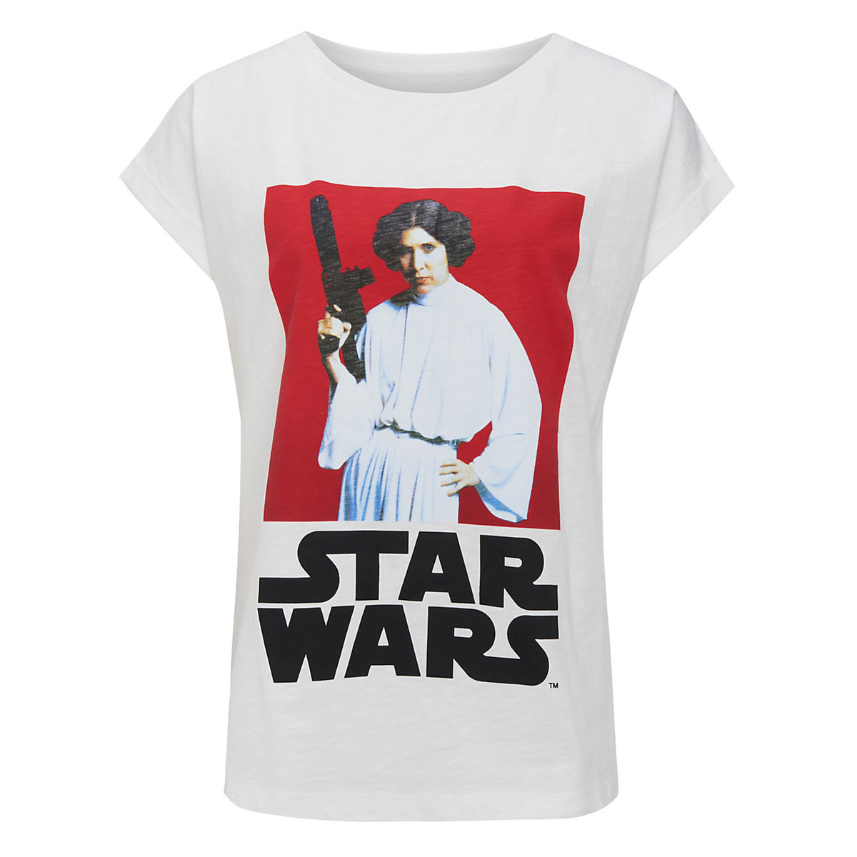 Star Wars Recovered T-Shirt Star Wars Princess Leia T-Shirts AdultW ecru