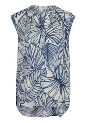 Cartoon Cartoon Casual-Bluse mit Muster weiß