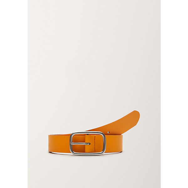 Accessoires Ledergürtel s.Oliver Gürtel aus Glattleder Ledergürtel orange