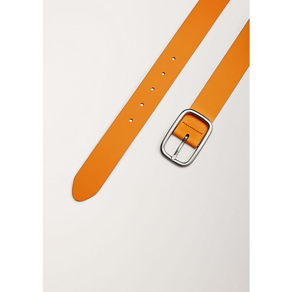 Accessoires Ledergürtel s.Oliver Gürtel aus Glattleder Ledergürtel orange
