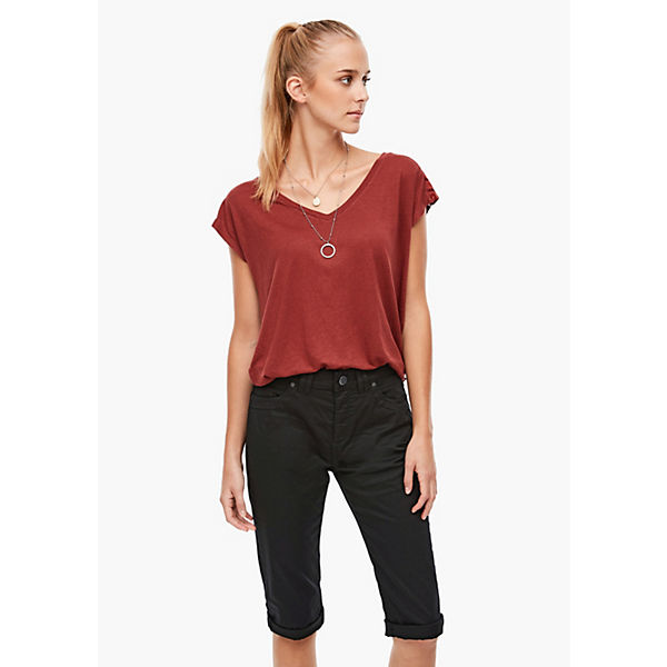 Bekleidung Stoffhosen QS by s.Oliver Hose 3/4-Hosen schwarz Bekleidung Stoffhosen QS by s.Oliver Hose 3/4-Hosen schwarz