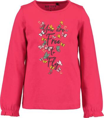 BLUE SEVEN Langarmshirt für Mädchen pink