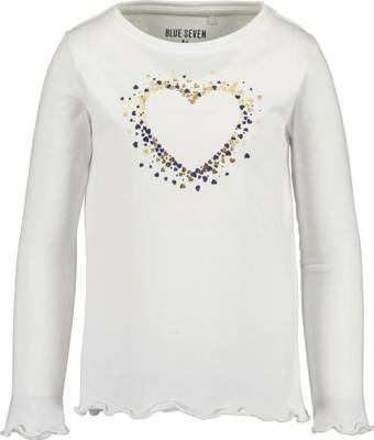 BLUE SEVEN Langarmshirt für Mädchen weiß