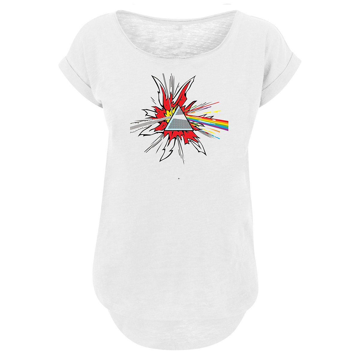 F4NT4STIC Pink Floyd T-Shirt Pop Art Prism T-Shirts weiß