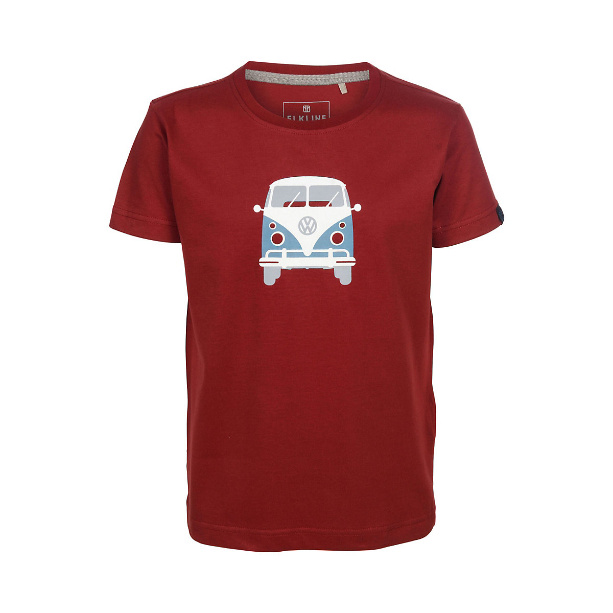 elkline T-Shirt Teeins mit Bulli Brust und Rücken Print für Kinder rot
