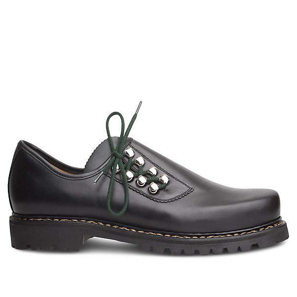 Schuhe Schnürschuhe Goiser Isny Bayerischer Trachtenschuh von Hand gefertigt in eigener Manufaktur schwarz
