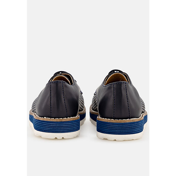 Schuhe Schnürschuhe Prestije Schuhe Kinderschuh Schnürer Schnürschuhe blau