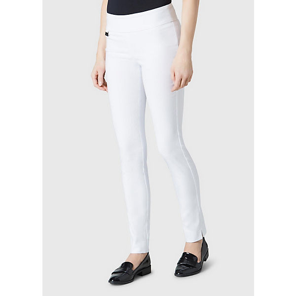 Bekleidung Straight Jeans Lisette L. Slim Leg in Flatterie Fit design Jeanshosen weiß