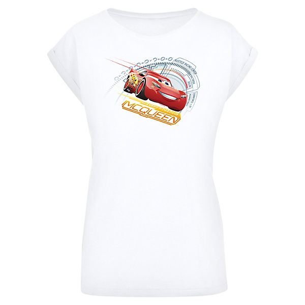 Extended Shoulder T-Shirt Disney Cars Lightning McQueen T-Shirts