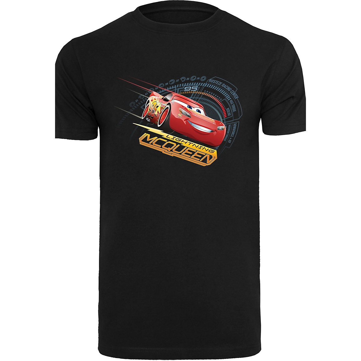 F4NT4STIC Disney Cars Lightning McQueen T-Shirts schwarz