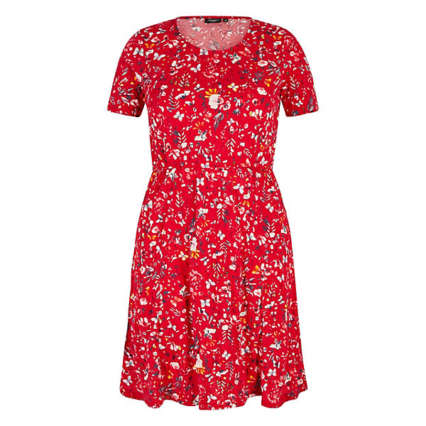 Bekleidung Midikleider BEXLEYS® woman Modisches Sommerkleid Sommerkleider rot
