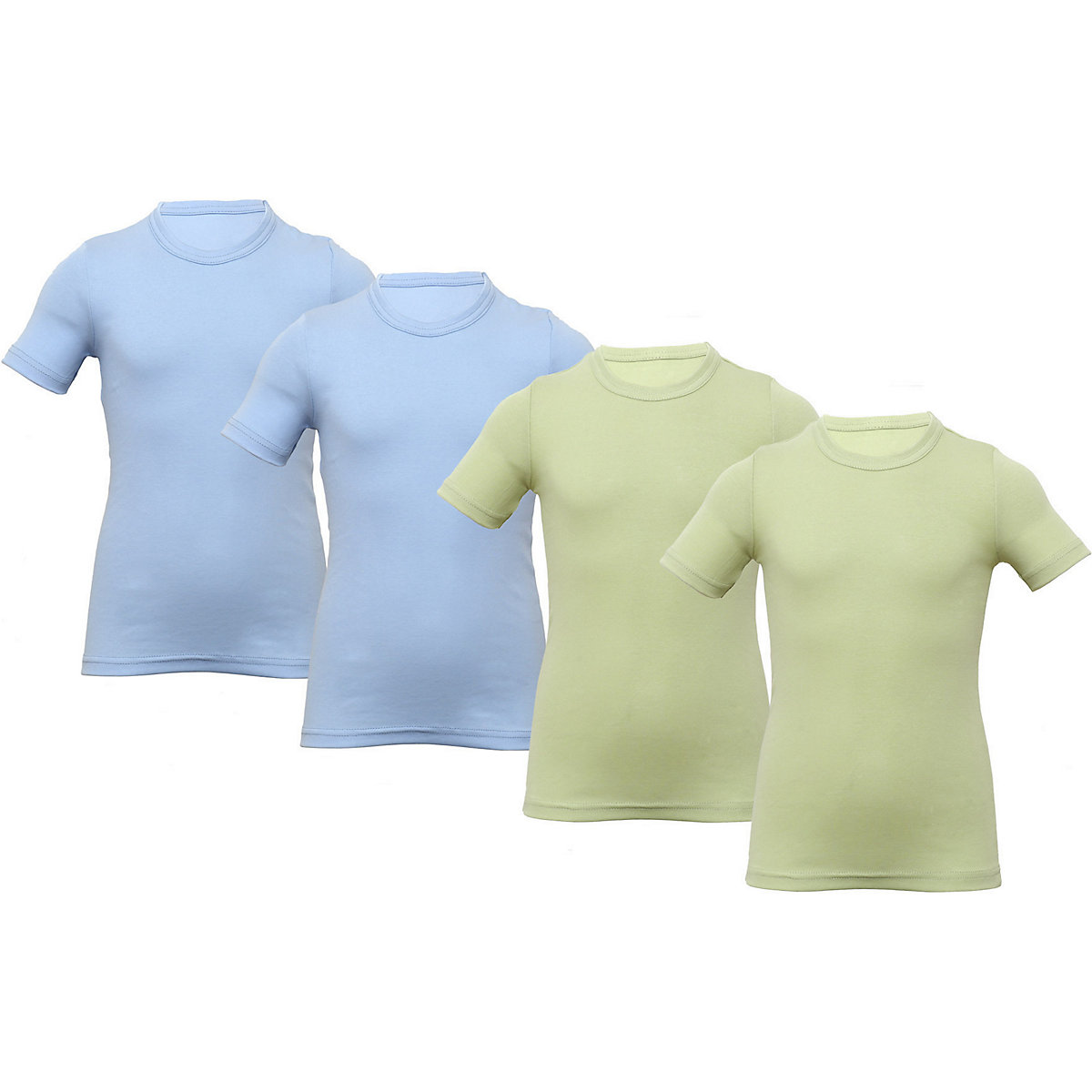 CARBURANT Unterhemden 4 PACK Unterhemden für Jungen hellblau/grün