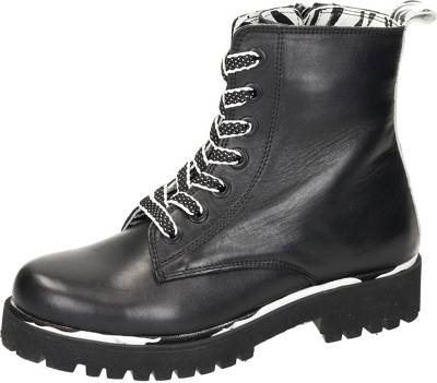 IQ black italienische Leder Schuhe Boots schwarz gold Lederfutter NEU UVP 139,95 