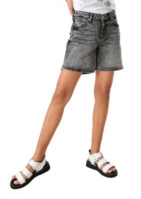 QS by s.Oliver Regular: Jeansshorts mit Waschung Jeansshorts grau
