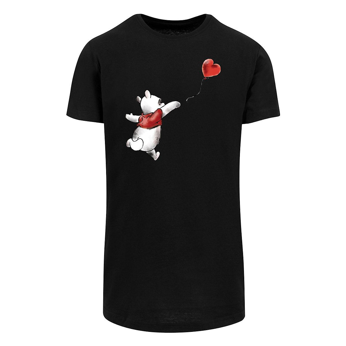 F4NT4STIC Long Cut T-Shirt 'Disney Winnie The Pooh Winnie & Balloon' T-Shirts schwarz