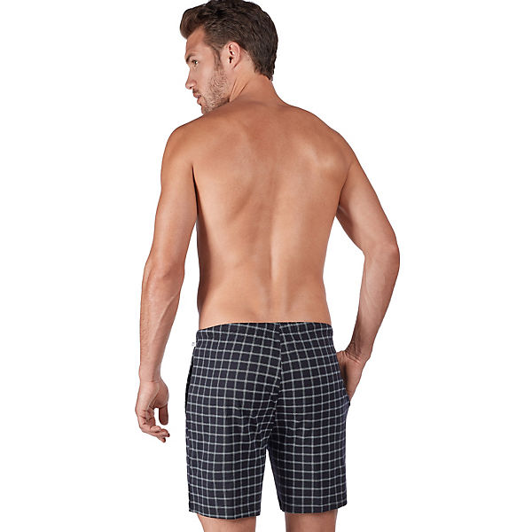 Bekleidung Shorts HUBER Loungewearhose Night Basic Selection kurz Shorts schwarz