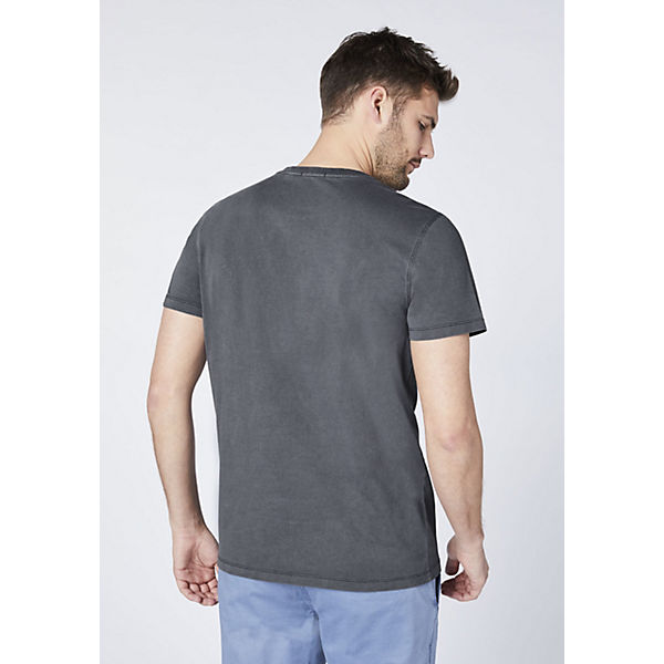 Bekleidung T-Shirts CHIEMSEE T-Shirt aus Bio-Baumwolle T-Shirts schwarz