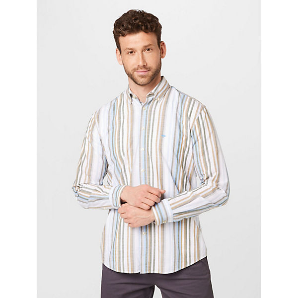 Bekleidung Langarmhemden FYNCH-HATTON® FYNCH-HATTON hemd Langarmhemden khaki
