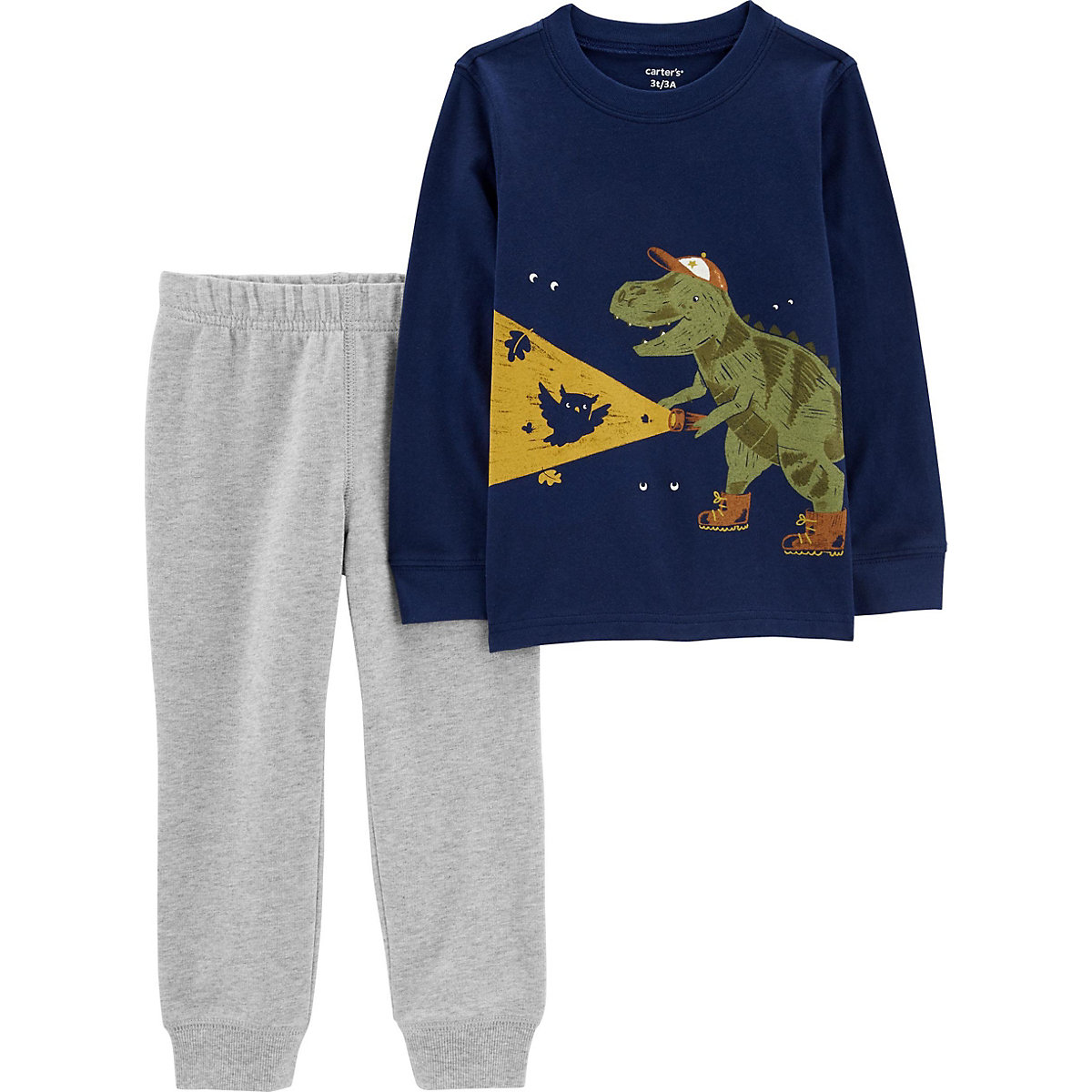 carter`s Baby Set Sweatshirt + Jogginghose für Jungen Dinosaurier blau/grau