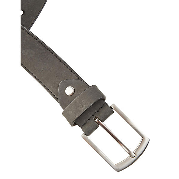 Accessoires Klassische Gürtel BEXLEYS® man Ledergürtel mit Dornschließe Gürtel anthrazit