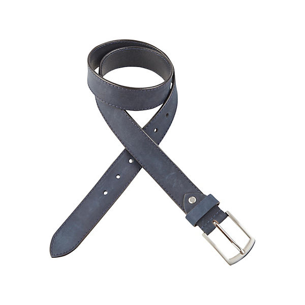 Accessoires Klassische Gürtel BEXLEYS® man Ledergürtel mit Dornschließe Gürtel dunkelblau